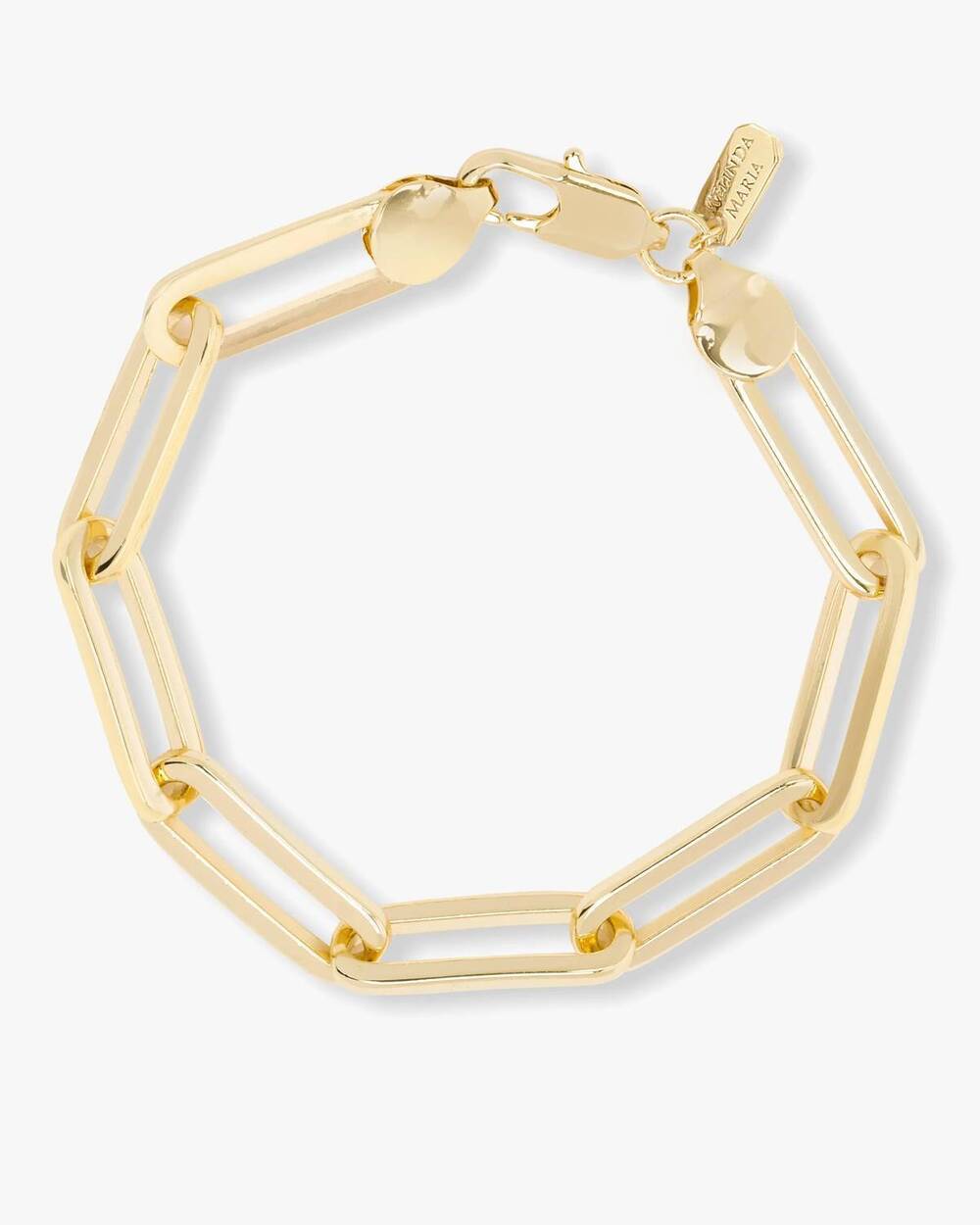 NEW MELINDA MARIA women's carrie chain link bracelet in gold